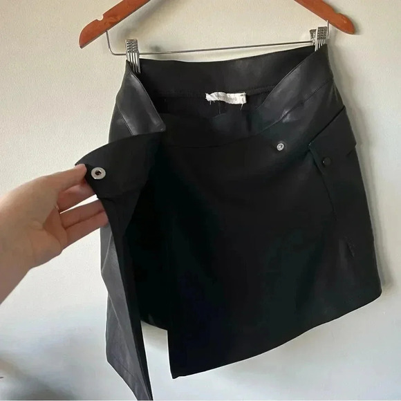 bishop + young | Vegan Leather Margarita  Wrap Skirt - Picture 7 of 13